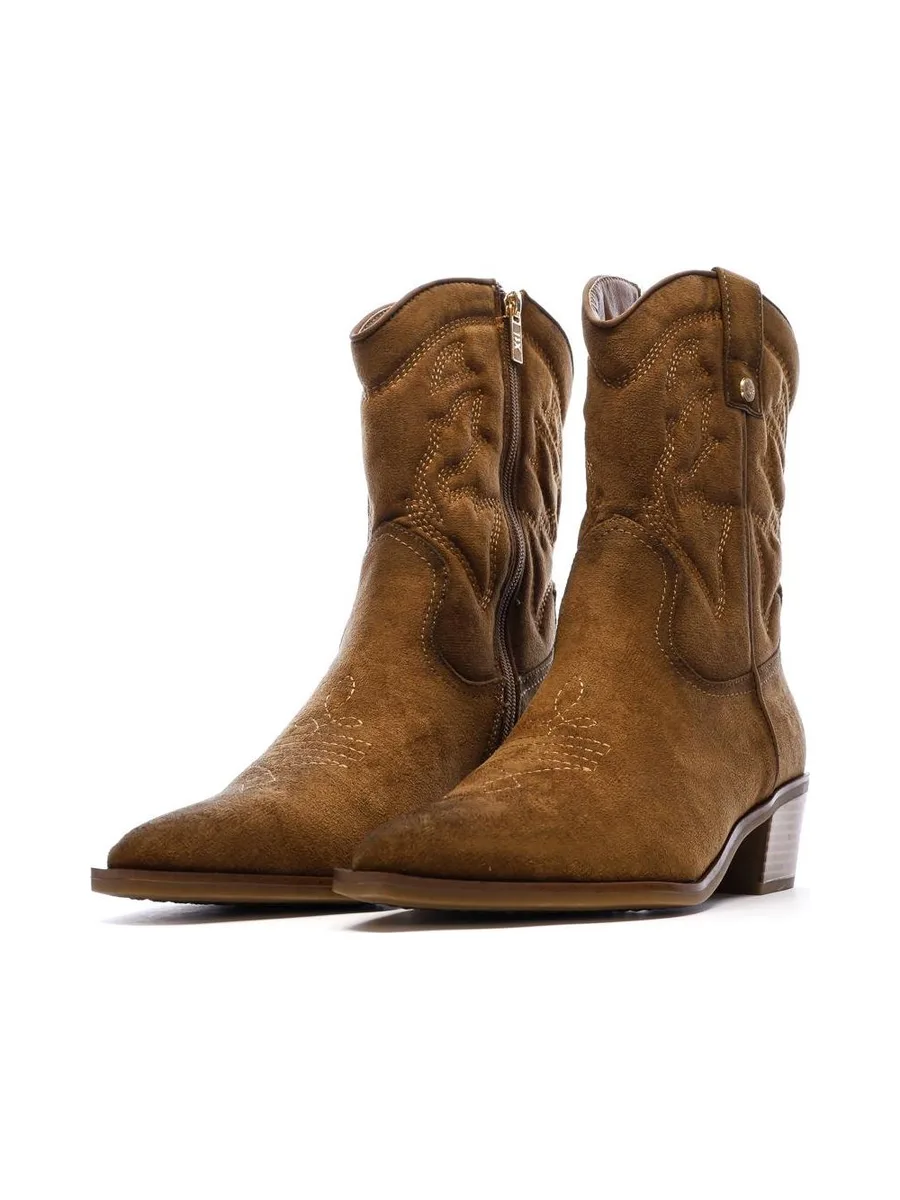 Santiags Basses Camel Femme Xti 144307 7