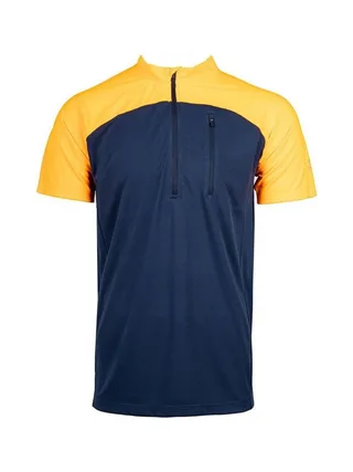 T-Shirt Bleu/Orange Homme Best Mountain RANDO 100 1