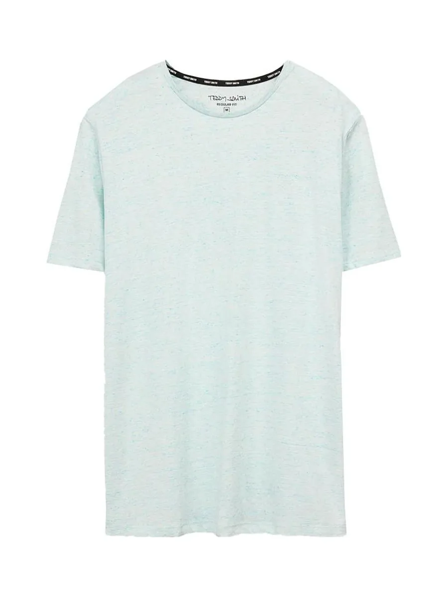 T-shirt Vert Bleuté Homme Teddy Smith Chine 1