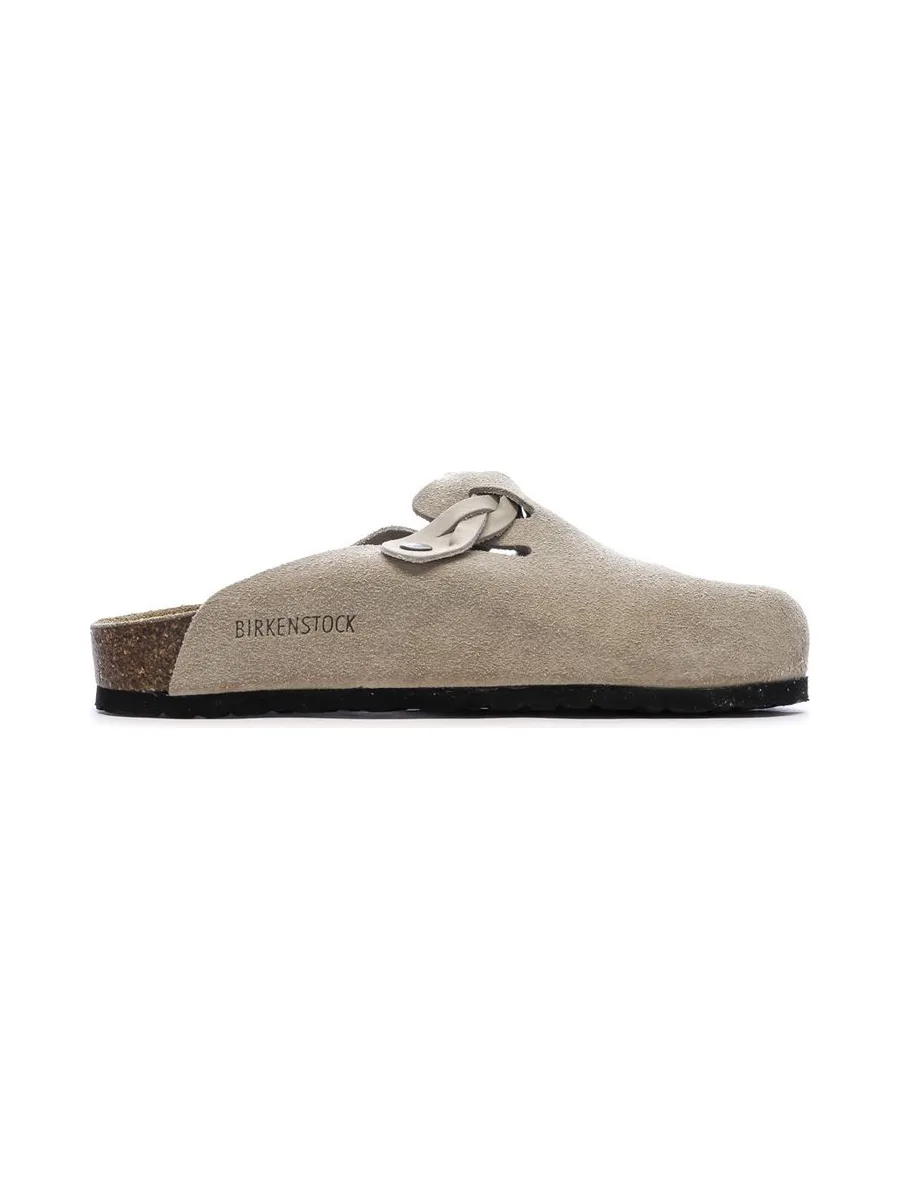 Sabot Taupe Femme Birkenstock Boston 3