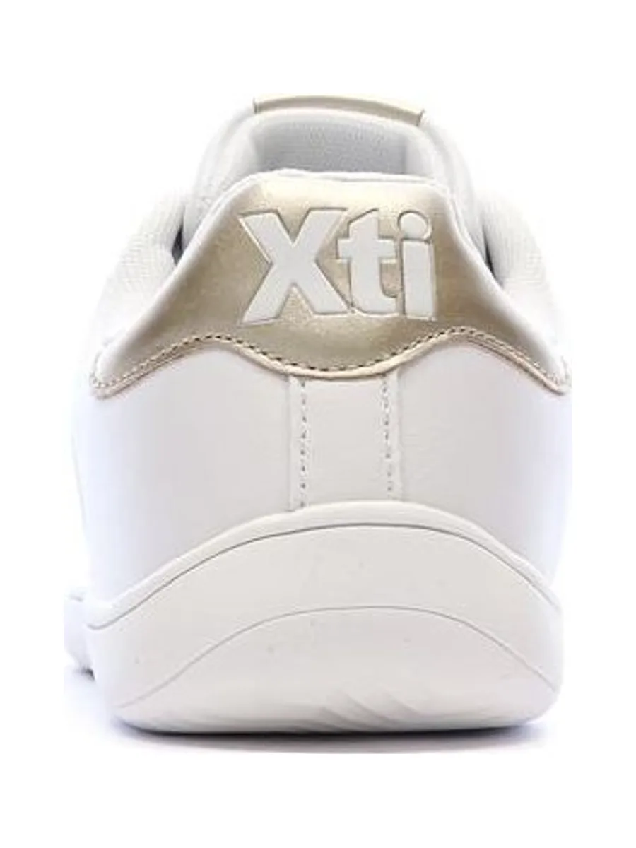 Baskets Blanches/Doré Femme Xti Plata 4