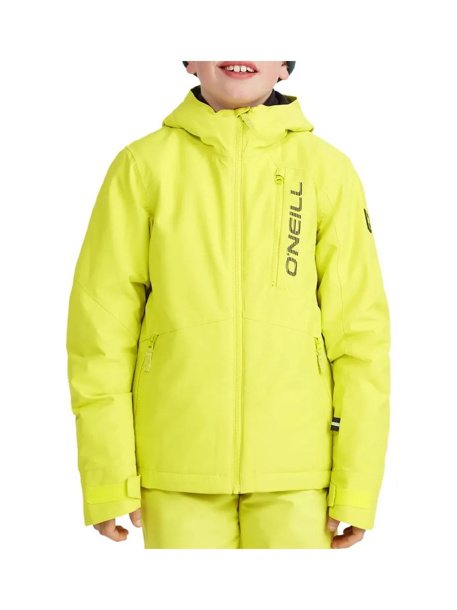 Veste de ski jaune fluo Garçon O'Neill Hammer 2