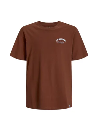 T-Shirt Marron Garçon Jack & Jones Whtiley 1