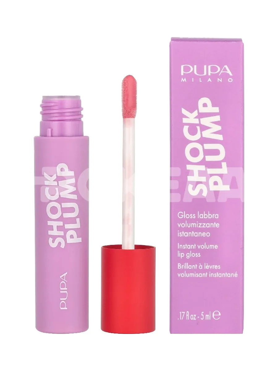 Pupa Shock Plump Lip Gloss 5ml - #002 Baby Doll 1