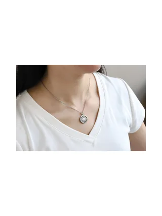 Collier Bellarose Perfume — Zirconium Rond 3