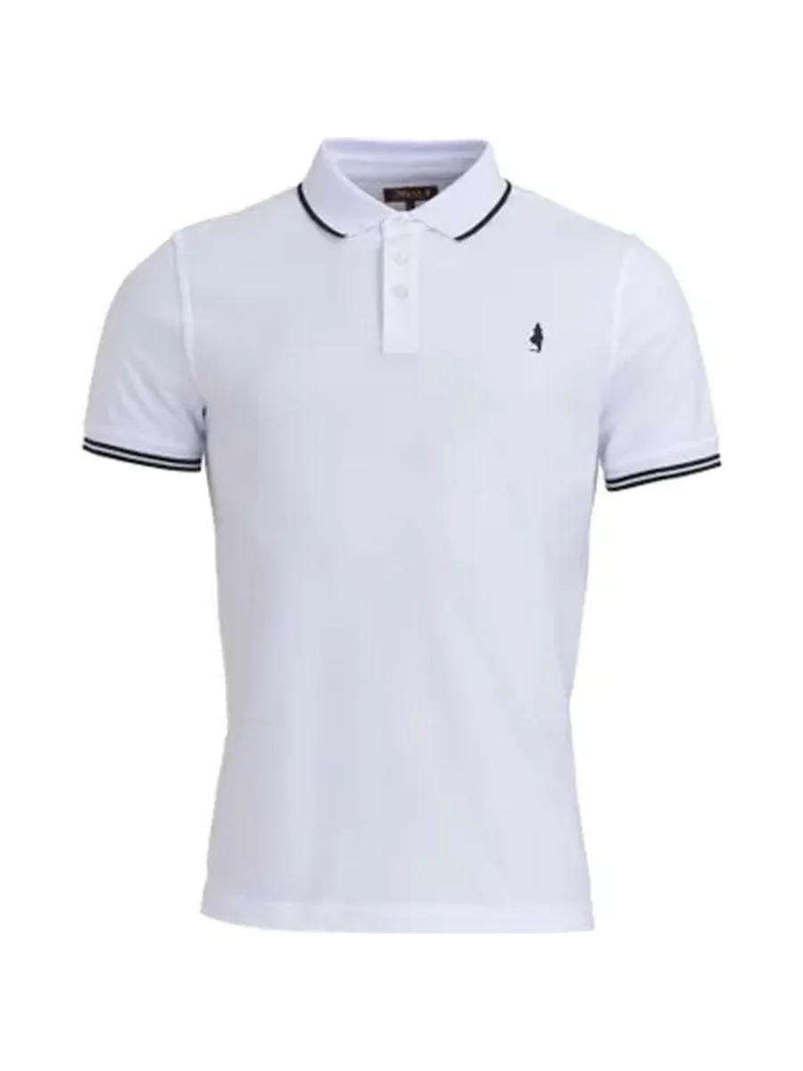Polo Blanc Homme OMPOMC_C910 2