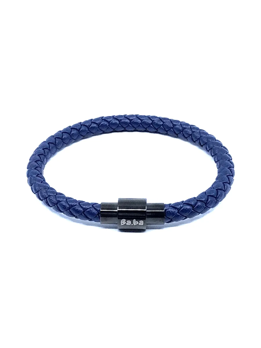 Bracelet Ourcq bleu - cuir 6