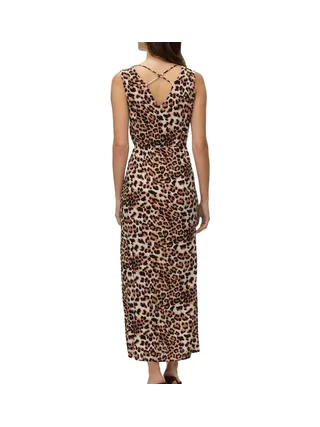 Robe Longue Noire/Blanc/Marron Femme Vero Moda 10286770 2