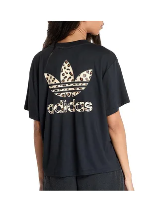 T-Shirt Noir Femme Adidas Trefoil 2