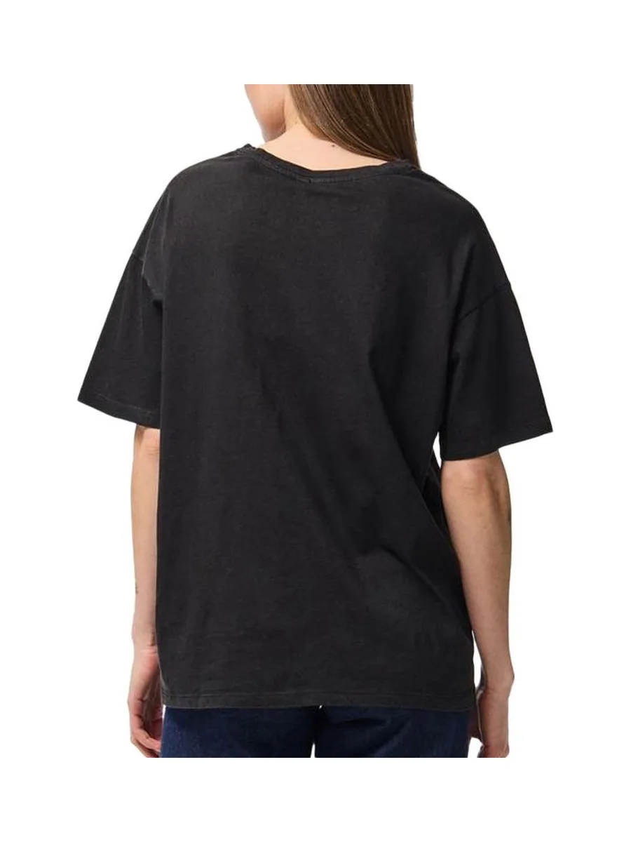 T-Shirt Noir Femme Pieces Loise 3