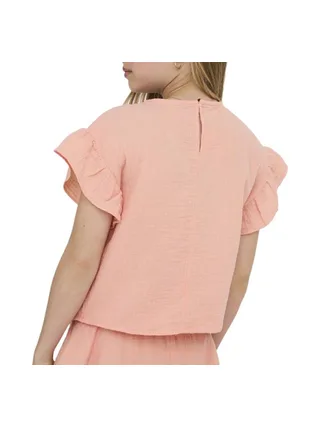 T-Shirt Orange Fille Kids ONLY Kogthyra 2
