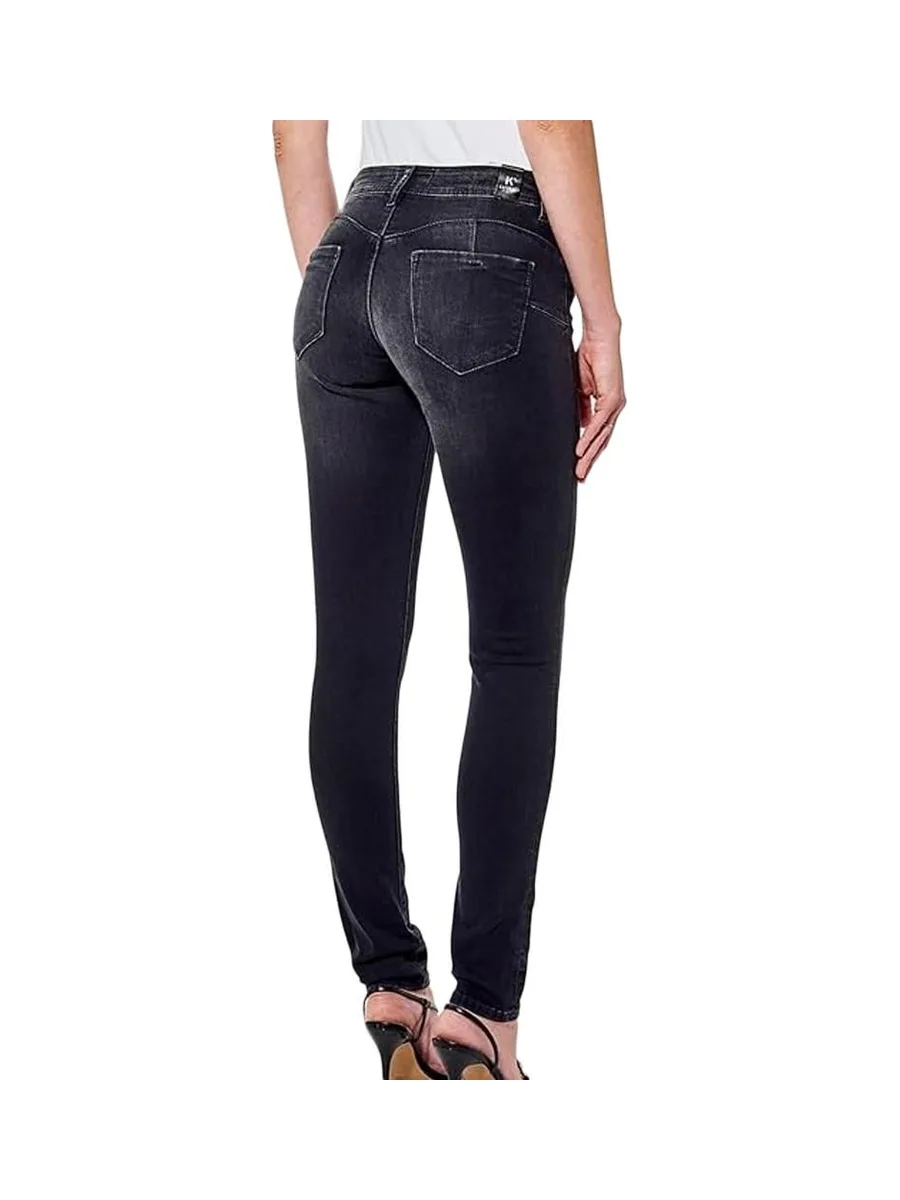 Jean Slim Gris Femme Kaporal LOCKKE 3