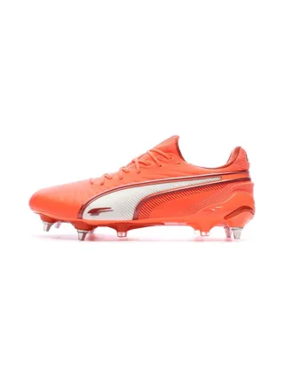 Chaussures de Foot Orange Fluo Homme Puma King Ultimate MxSG 1