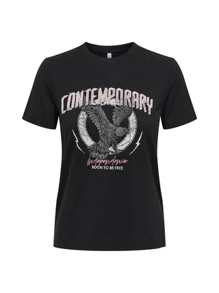 T-shirt Noir Femme Only Lima 1