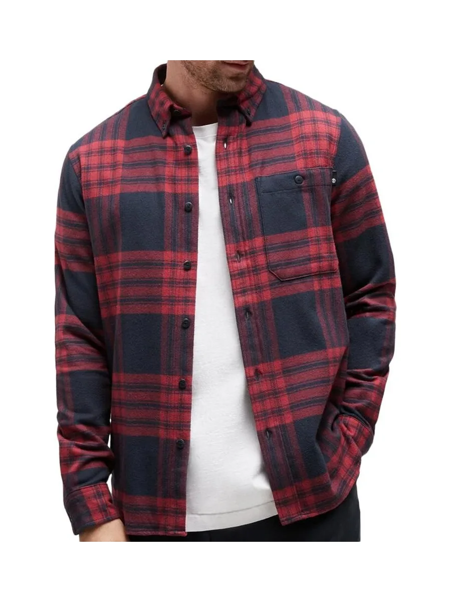 Chemise Marine/Bordeaux Homme Timberland Flannel 2