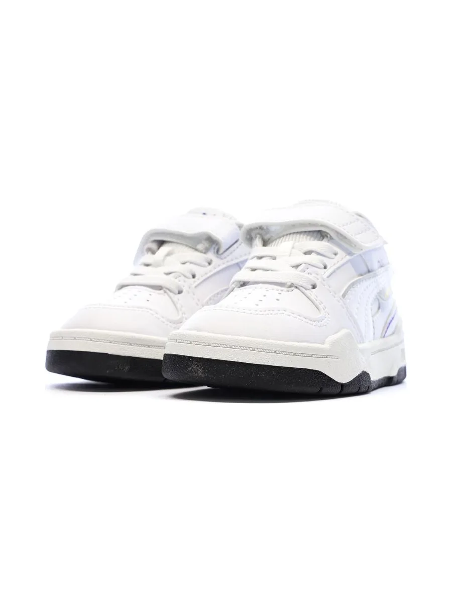 Baskets Blanc/Violet Garçon Puma Slipstream 7