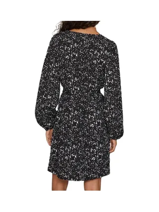 Robe Noir/Blanc Femme Vila Peffi 2