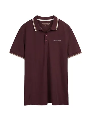 Polo Bordeaux Homme Teddy Smith Pasian 2 1