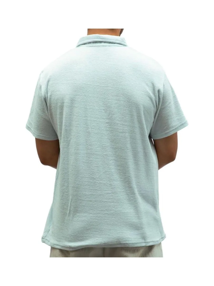 Polo Bleu clair Homme Paname Brothers Eponge 3