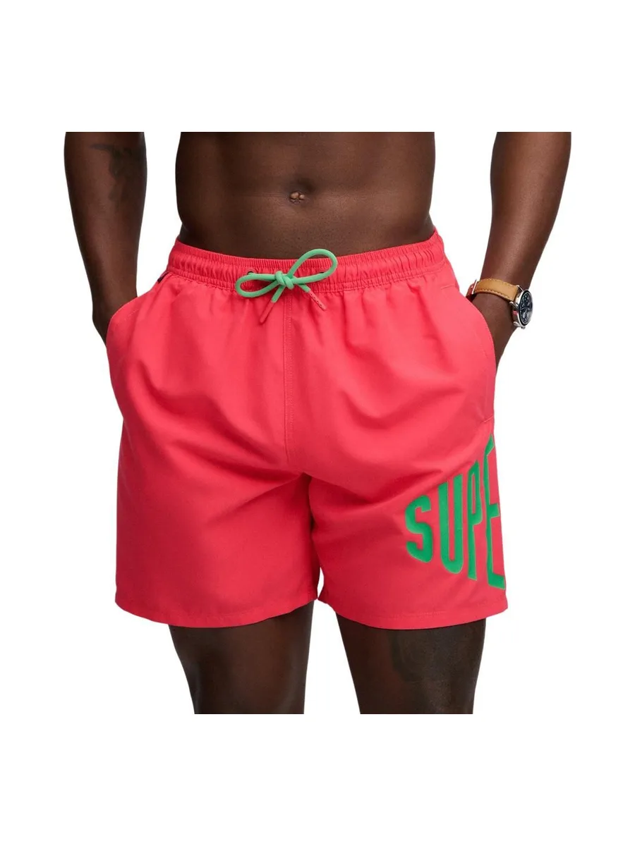 Maillot de bain Rose/Vert Homme Superdry Swim 2