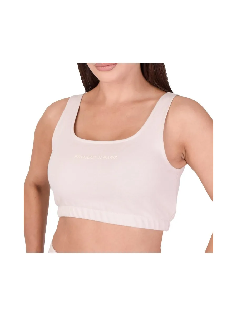 Top Court Beige Femme Project X Paris F211118 2