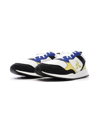 Baskets Blanc/Noir/Jaune Garçon Le Coq Sportif R500 6