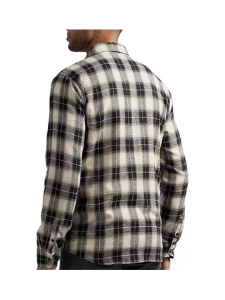 Chemise Manches Longues Beige/Noir Homme Sun Valley ABEE 2