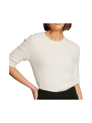 Pull Manches Courtes Ecru Femme Morgan MTOM 1