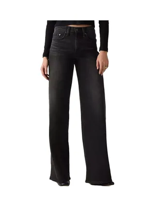 Jean Baggy Noir Femme Levi's 728 Wide 1