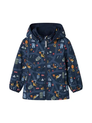 Manteau Marine Imprimé Garçon Name it Voiture 1