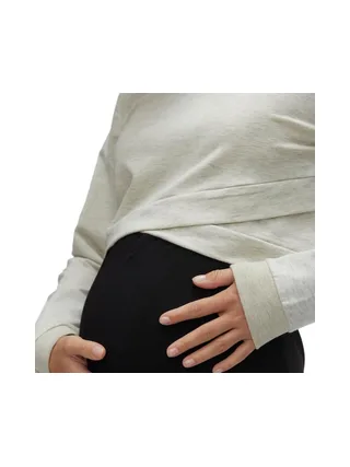 T-shirt Manches Longues Gris Chiné Femme Mamalicious Jose 3