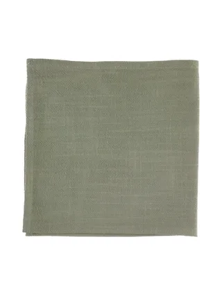 Serviette de table - 6 pièces - Lin et coton blanc crème 59
