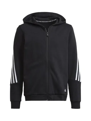 Veste à Capuche Noir Mixte Enfant Adidas Icons 3 1