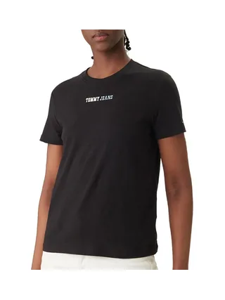 T-Shirt Noir Homme Tommy Hilfiger Essential 123 1