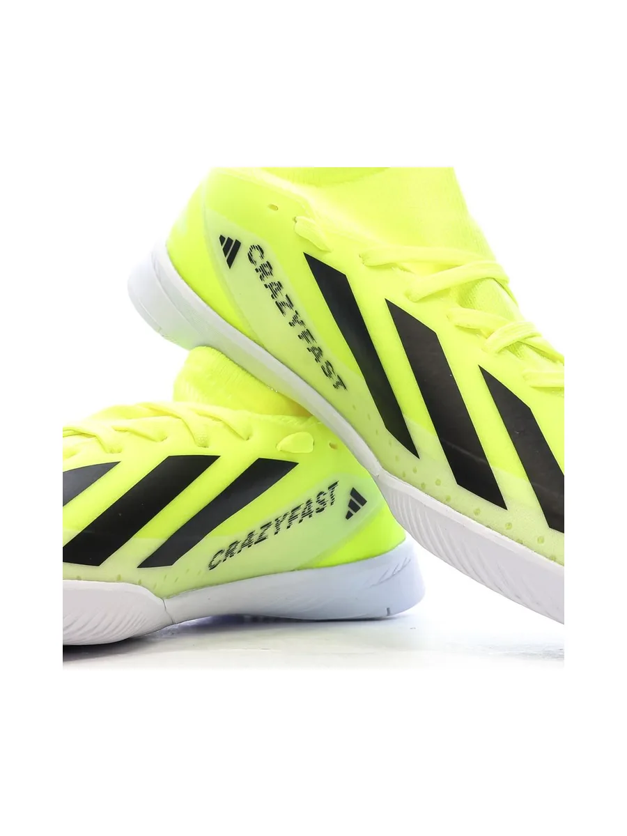 Chaussures de football Jaune Fluo Garçon Adidas X Crazyfast League 8