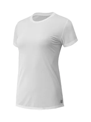 T-shirt Blanc Femme New Balance Core Run 1