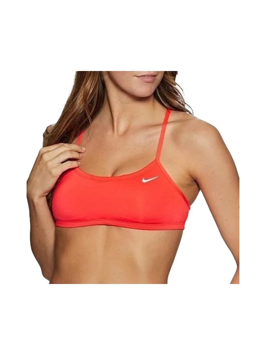 Haut de maillot de bain Orange Femme Nike Racerback312 2
