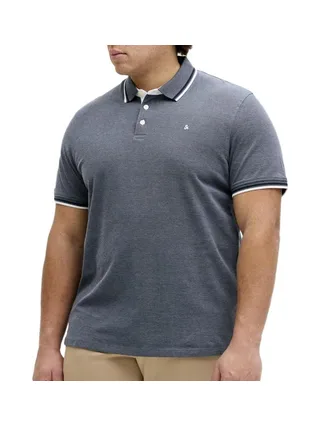 Polo Bleu chiné Homme Jack & Jones Paulos 1