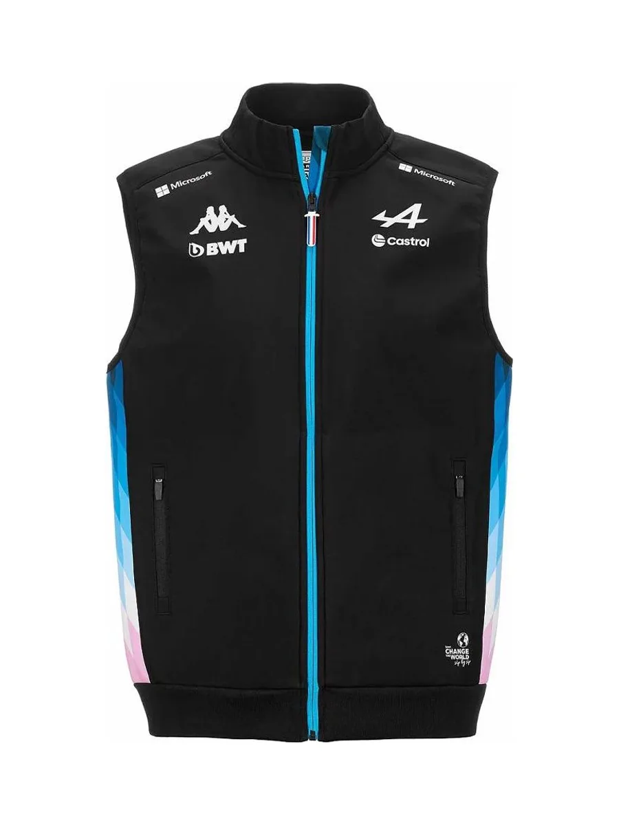 Veste Sans Manches Noire/Turquoise Homme Kappa Abosle 2
