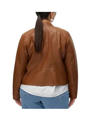 Veste Camel Similicuir Femme Vero Moda Favodona Coated 2