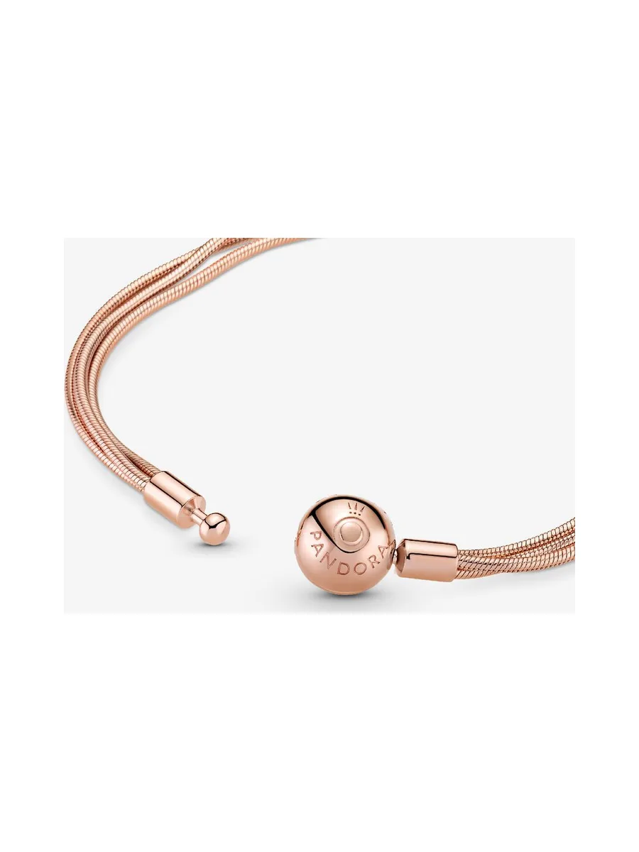 Pandora - Bracelet chaîne Serpent Multi en plaqué or rose 14 carats 3