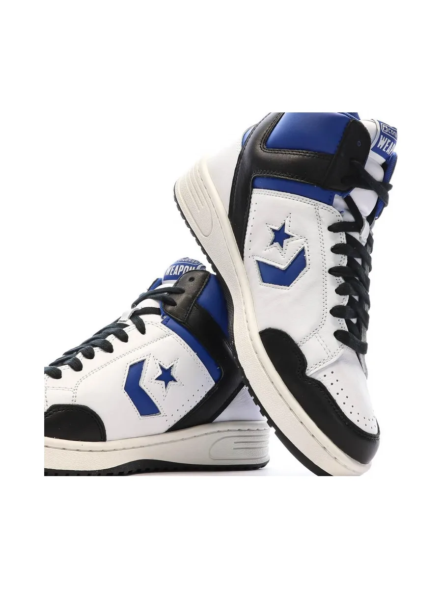 Baskets Blanches/Noires/Bleu Homme Converse Weapon 8