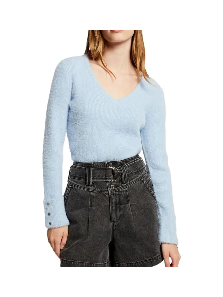 Pull Bleu Clair Femme Morgan Moove 2