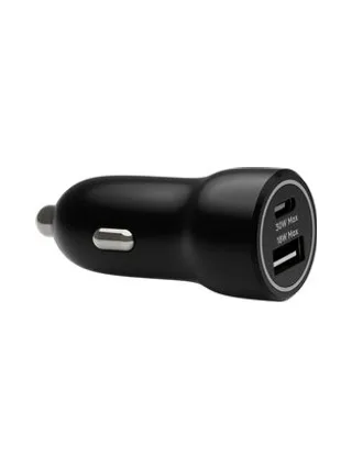 rechargeCarChargerUSBC30W+USBA18WBLK 1