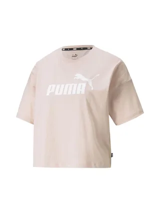 T-shirt Rose Femme Puma Essential Cropped 1