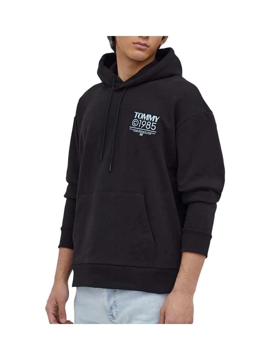 Sweat à Capuche Noir Homme Tommy Hilfiger Pop Graphic 2