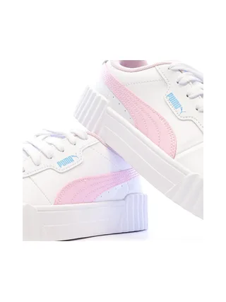 Baskets Blanc/Rose Fille Puma Carina 3.0 Jelly 7