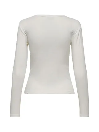 T-Shirt Manches Longues Blanc Femme JDY Vaya 2
