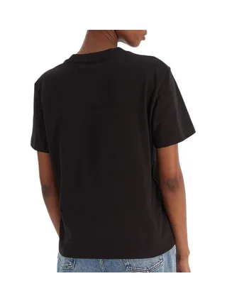 T-Shirt Noir Femme Calvin Klein Jeans LV047C912G 2