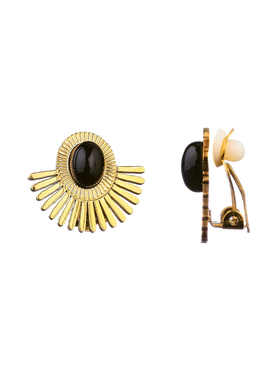 Boucles d'oreilles à clip Bianca - Noir 3